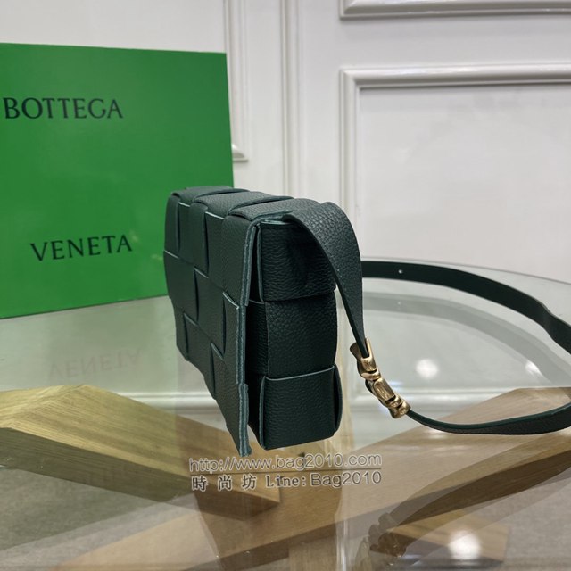 Bottega veneta高端女包 KF0017荔枝紋 寶緹嘉荔枝紋牛皮CASSETTE包包 BV經典款單肩斜挎包  gxz1266
